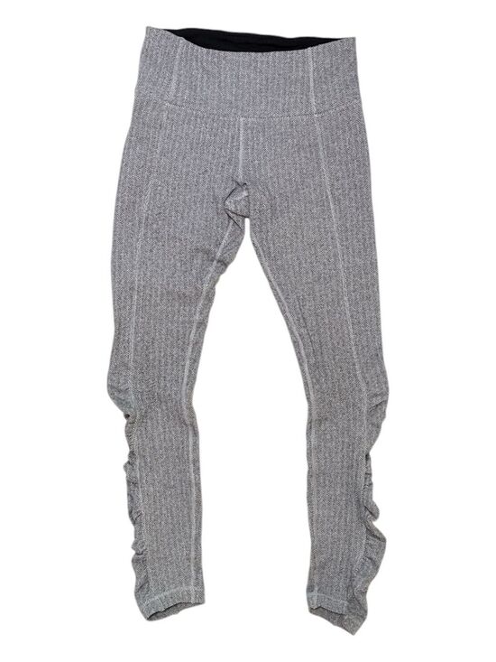 lululemon athletica Pants - Lululemon Run Turn Around Tight Herringbone Gray Size 4